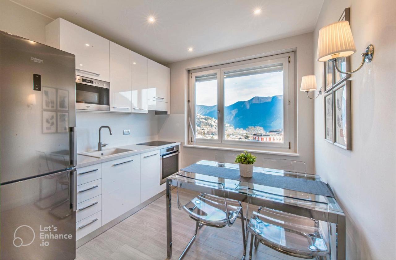 Lakeview Panorama Penthouse With Washer & Dryer Lugano Buitenkant foto